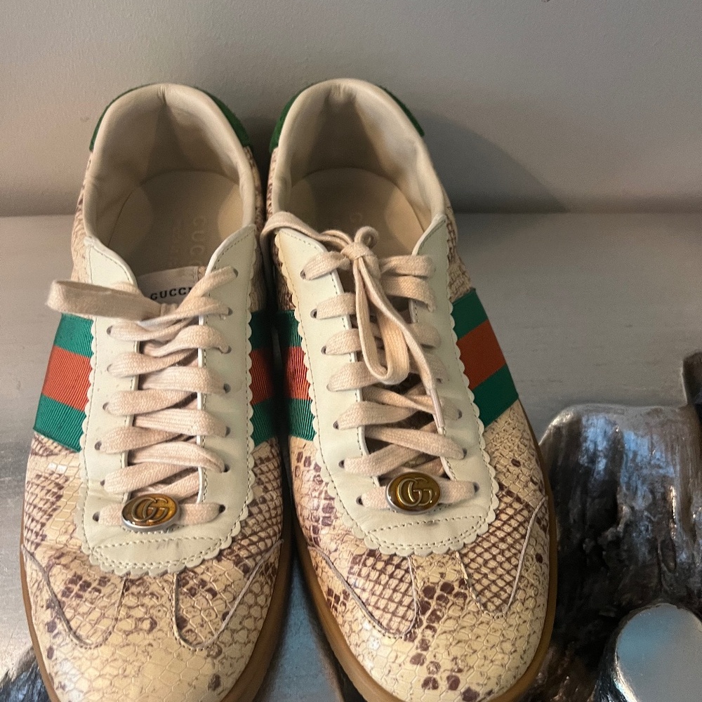 Supreme Python & Web Stripe Sneakers - image 1